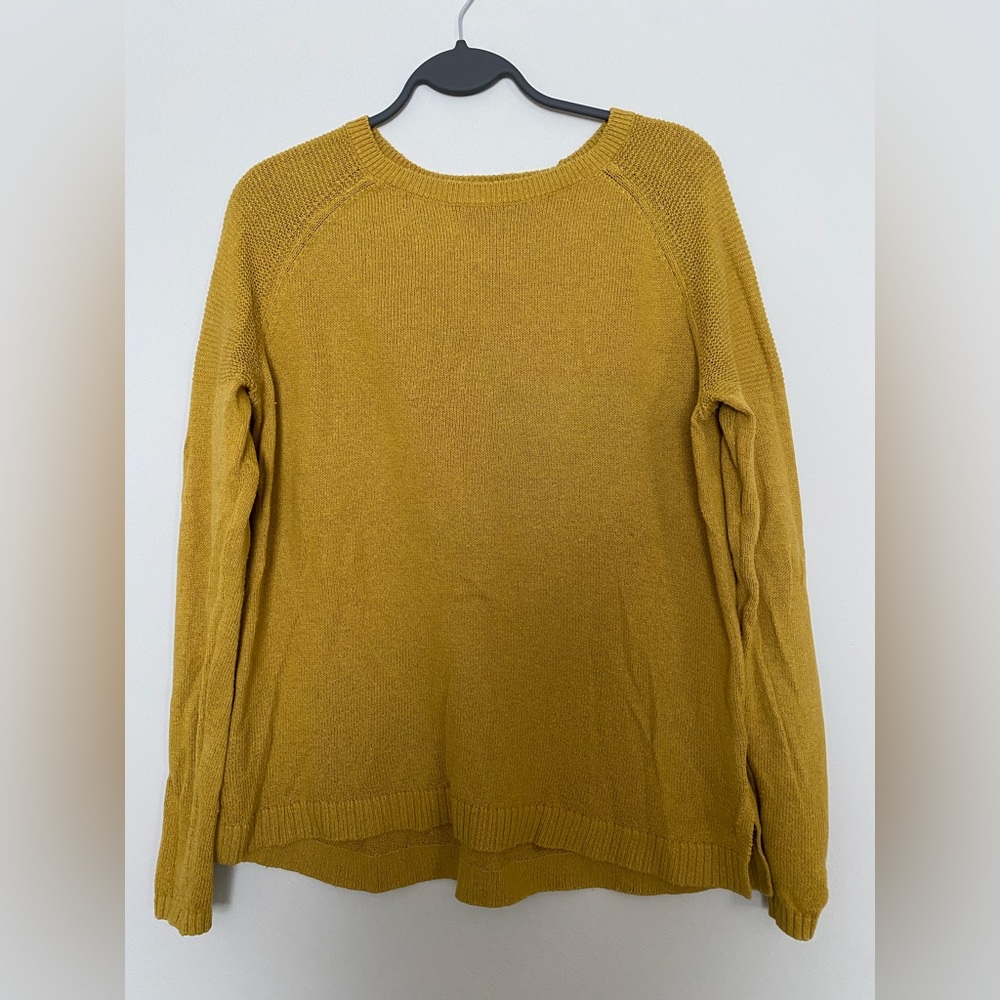 Old Navy Mustard Sweater | Mixed Stitch | S